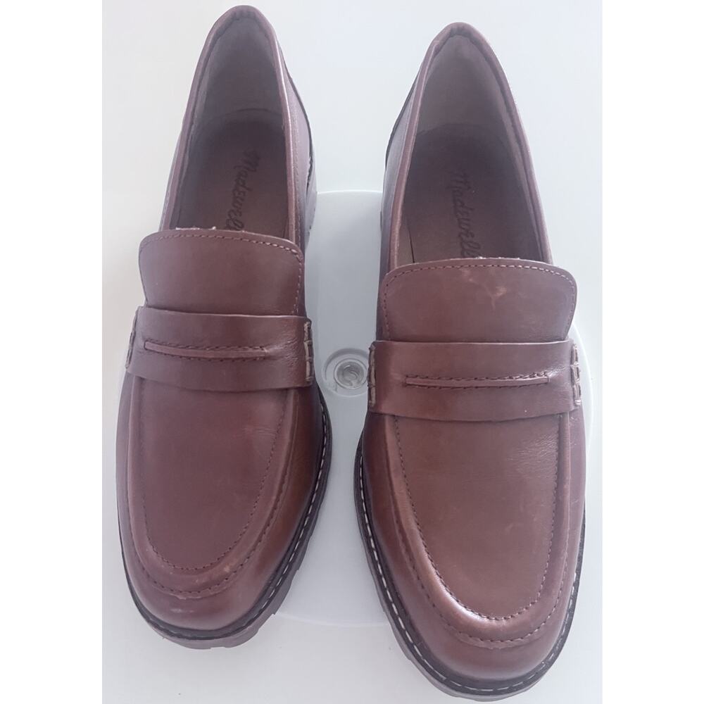 New Madewell The Corinne Lugsole Loafer for Women Brown Size 7
